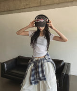 [U-BASIC] スリミングベーシックスクエアネック半袖Tシャツ