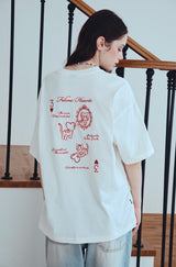 26SS★Trump Cat Embroidered Short Sleeve Tee