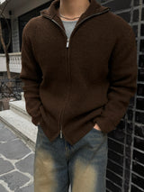 Saint wool zipup knit