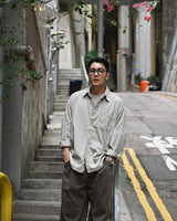 MP WASHED CURVED PANTS BR