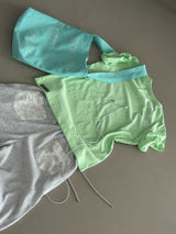 Portrait Wide Strap Shoulder Bag - Mint Soda