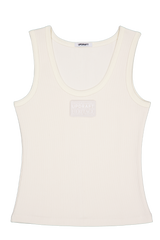 [UPDRAFT]SLEEVELESS COTTON T-SHIRT IVORY