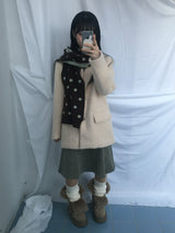 soft corduroy banding skirt