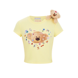 13DE MARZO Bear Stickers Top
