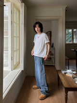 Rocky big wide strap balloon denim