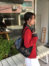 ワイヤーアイレットホーボーバッグ (4color)