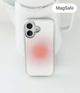 Morning Peach_Silver iPhone Galaxy Case(MagSafe)