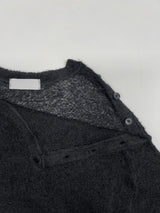 バックルシースルーニットTシャツ