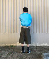 PLEATED  BERMUDA SHORTS -   DARK BEIGE
