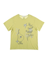 クレヨンフルーツTシャツ (ペアオリーブ)