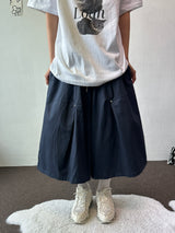 Courtney Rivet Slit Balloon Bermuda Shorts 3color