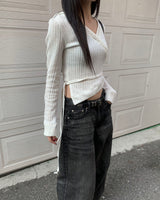Form denim pants