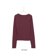 Celinet Slim Fit Color Layered Long Sleeve Tee
