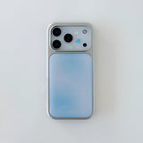 【limited price】 BLUE BLUR Silver Epoxy Case 