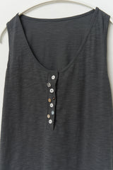 (W) Lodge Button Sleevless