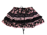 [EVIL TOOTH] Rose and Rosa Dance Princess Floral Shirred Cake Dress Lace and Bouquet of Roses in the Night Waltz