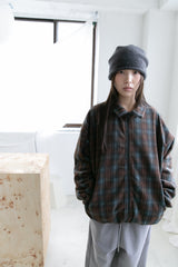 fleece check jumper(3colors)