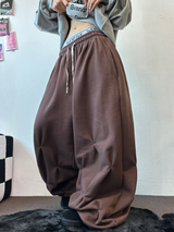 パンチングルーズヒップストリートロングパンツ 💙🤎2COLOR