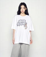 25FW ダブルラインロゴパンツ メランジ