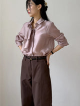 Lucia Tie See-through Blouse