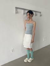 Lace Cami Top (Tumble, Bio-Washed) 3sizes - Powder blue
