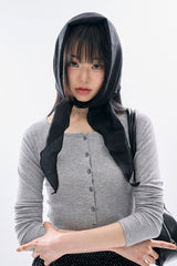 ロリッククロップボタンTシャツ