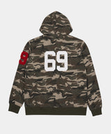 VER PATCH NUMBERING CAMO HOODED ZIP-UP