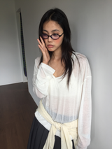 Cinnamon Summer V-neck Knit (6color)