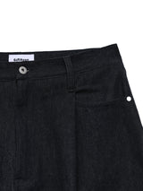 6CRAYON 11.3oz インディゴブルーノンフェイドワイドレッグバギーデニムパンツ