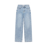 クラシックルックセミワイドデニムパンツ code 18101