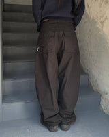 Mega D ring wide pants (2colors)