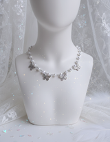 [Redvelet Joy, Jo Yu-ri Necklace] Butterfly Waltz Choker Necklace - Silver Color