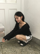 Two-line nylon washable shorts (8c)