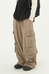 Quattro cargo corduroy banding pants