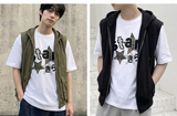 オーバーフィット クルーネック キラ スター ショートスリーブ Tシャツ ホワイト