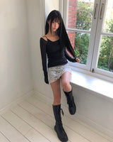 ビーチョ レーススカートパンツ