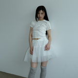 スウェットリルKIRIトップ _WHITE