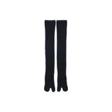 Ribbed Tabi Knee Socks_4 color