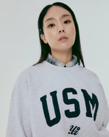 USM スウェットシャツ_ホワイトグレー