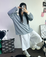 スナップオーバーベーシックバミューダパンツ 🩵💕🧸🤎8COLOR