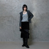 MISTY GLITTER HOODED SCARF