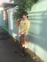 リブヴィンテージチェックスカート