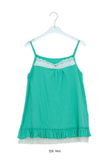 Severine Lace Color Layered Strap Sleeveless
