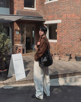 ステディコットンピンタックパンツ