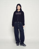 25FW TAPERED FIT WASHING DENIM PANTS BLACK