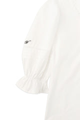 Rose frill blouse