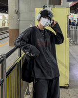クルー トラック ピグメント ロングスリーブ Tシャツ