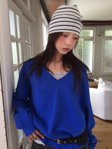 アンコール ウール Vネック ニット (5color)
