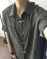 バックル ショートスリーブ シャツ