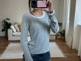 レースストライプTシャツ